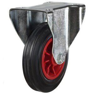 200mm Wheel Diameter Waste & Recycling Bin Castors (Plastic Centre)