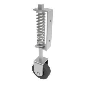 HEAVY DUTY SPRUNG GATE CASTOR - FIXED
