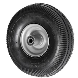 260mm Pneumatic Wheel Steel Centre (4.10/3.50-4 Tyre 4 Ply - 16mm BALL BEARING BORE - STANDARD HUB) 158Kg
