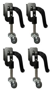 PUSH/PULL TOGGLE CLAMP RETRACTABLE CASTOR - PLHD35PTBJ - SET OF 4