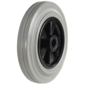 Grey Rubber 100mm Wheel 12mm Bore - 80Kg