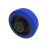 100mm Blue Elastic Rubber Wheel 12mm Roller Bearing Bore