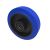 125mm Blue Elastic Rubber Wheel 12mm Roller Bearing Bore