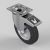 Puncture Proof Pneumatic Equivalent Castor 200mm Swivel & Brake Steel Centred