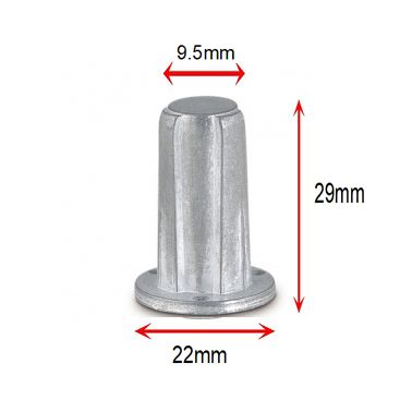 Kenrick 50mm Standard Peg & Socket Fitting (BEIGE)