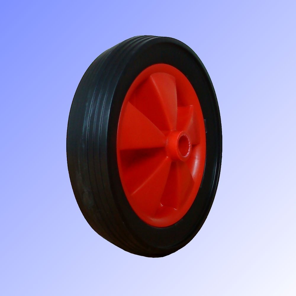 143mm PVC Tyred Wheel 3/8" (9.5mm BORE) - 35kg