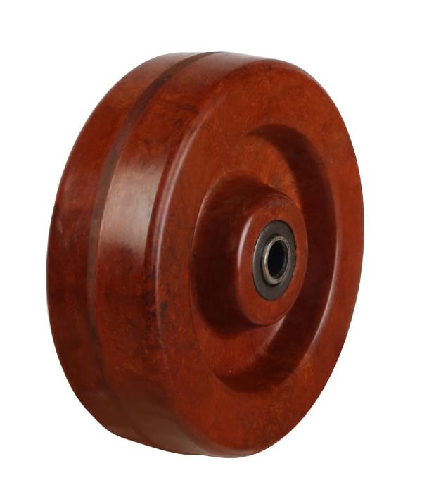 200mm High Temp Phenolic Wheel 3/4" (19.1mm) Roller Bearing (300 °C)