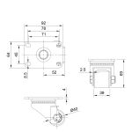 Ultra Heavy Duty 40mm Swivel Nylon Plate Fit 200Kg (LOW LEVEL)