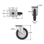 100mm Wheel Diameter (Steel Centre)