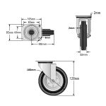 100mm Wheel Diameter (Steel Centre)