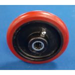 150mm Polyurethane Tyre on Cast Iron Centre Wheel 20mm Bore (Special Offer)