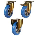 200mm GDH Series Blue Elastic Polyurethane/Aluminium Centre (800kg)