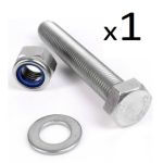 M8 x 40 Bolt, Nylock Nut & Washer